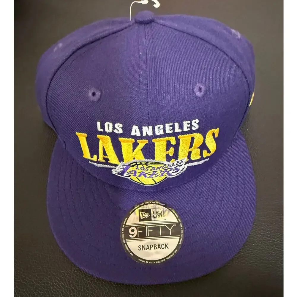 NEW New Era NBA Los Angeles Lakers 950 Snapback Hat Purple Logo Cap 70570947